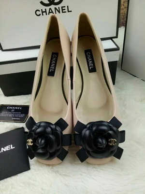 CHANEL Shallow mouth flat shoes Women--130